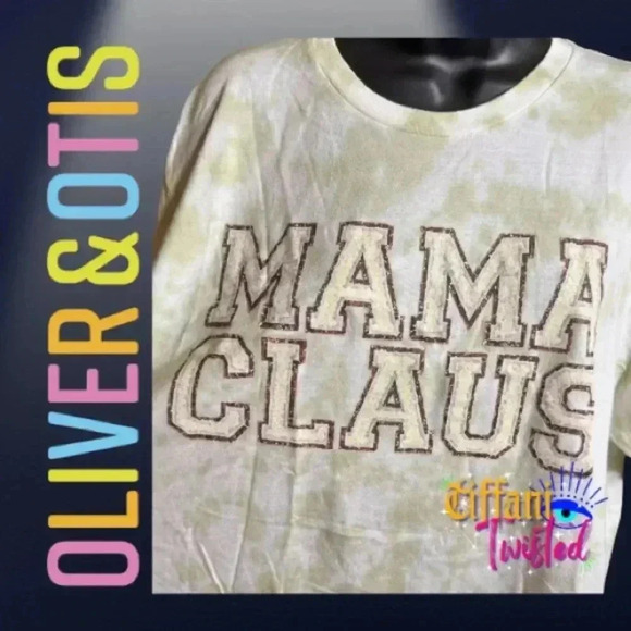 Oliver & Otis Mama Claus Tee - Tie-Dye Style - Size XXL - Picture 2 of 3